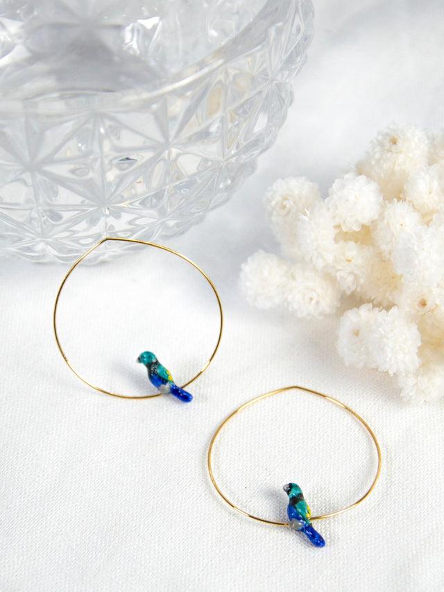 Nach Bijoux Petites Créoles Oiseau Tangara