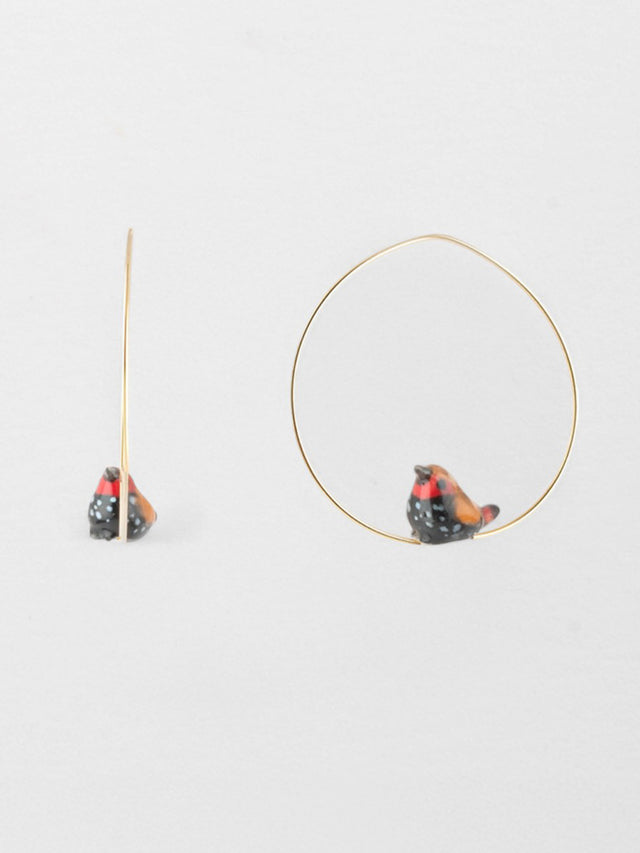 nach bijoux Petites créoles Sénégali de Verreaux