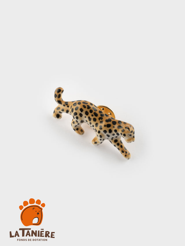 nach bijoux Pin's léopard - Isis - Nach x La Tanière