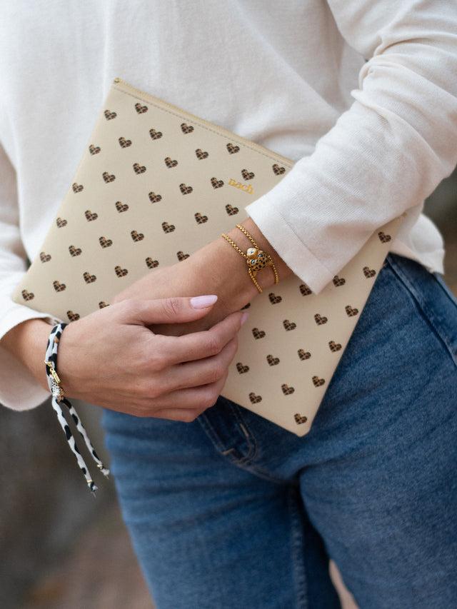 Nach Bijoux Pochette Coeurs Léopard