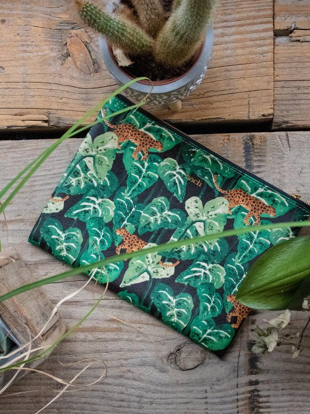 Nach Bijoux Pochette Feuilles & Léopard
