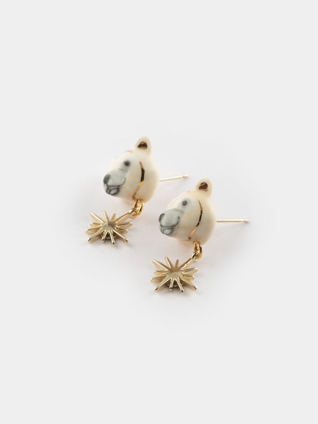 Nach Bijoux Puces D'oreilles Ours Polaire - Arctique