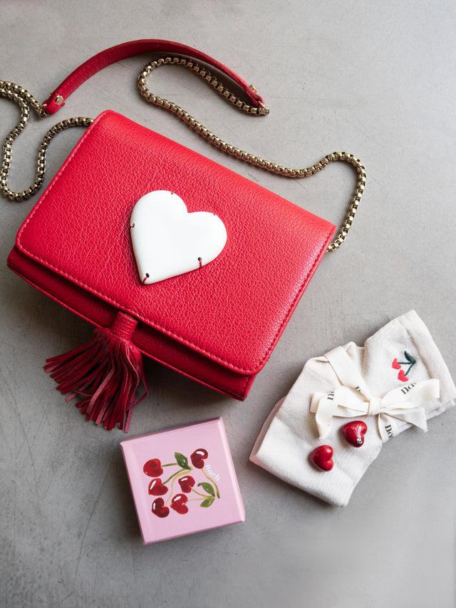 nach bijoux Sac cœur upcyclé