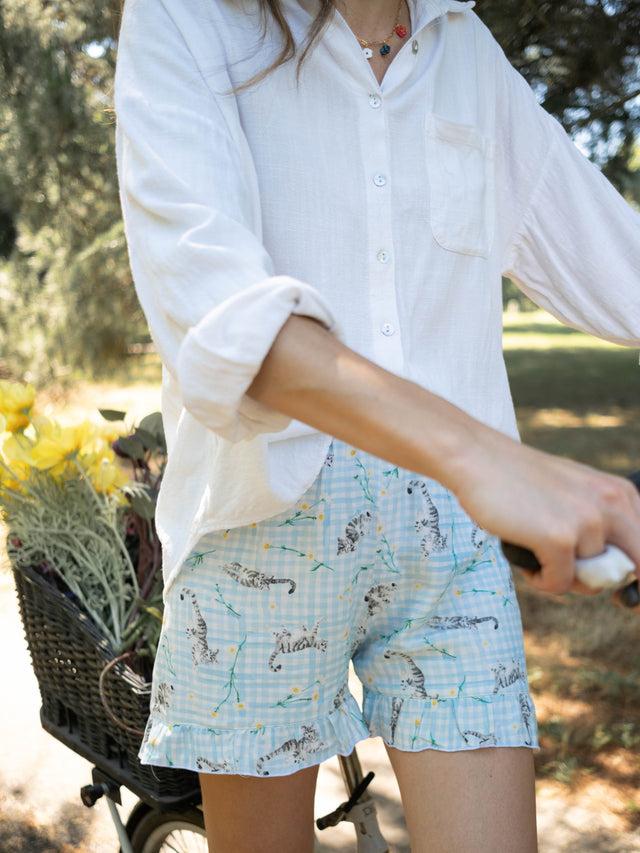 nach bijoux Short upcyclé vichy - Nach x Argile