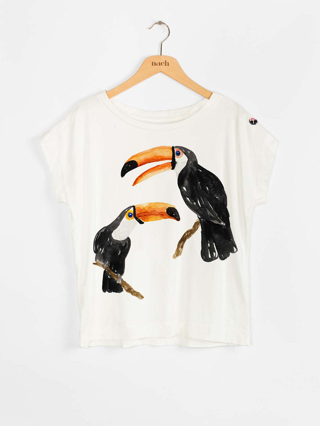Nach Bijoux T-shirt Couple De Toucans