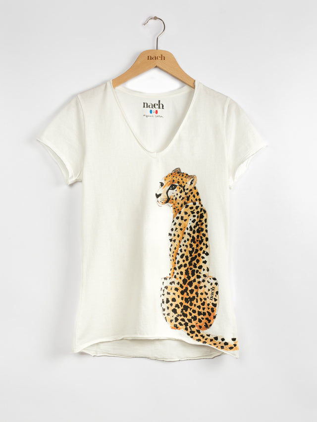 Nach Bijoux T-shirt Guépard Assis