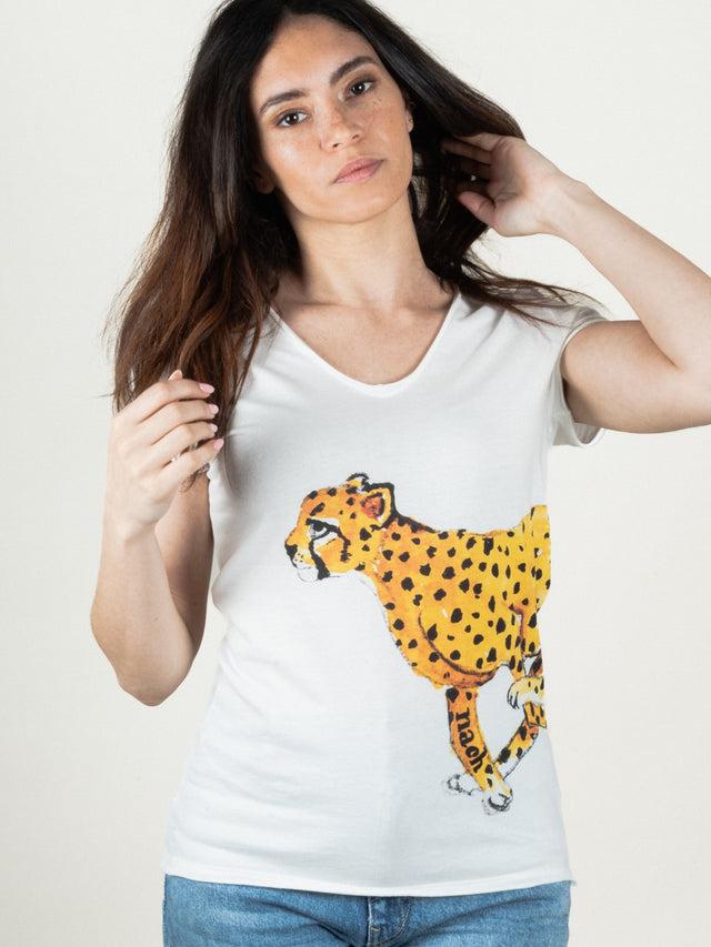 nach bijoux T-shirt guépard