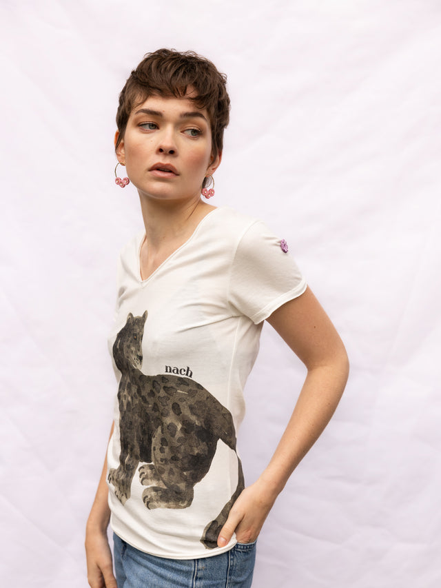 Nach Bijoux T-shirt Panthère Noire Assise