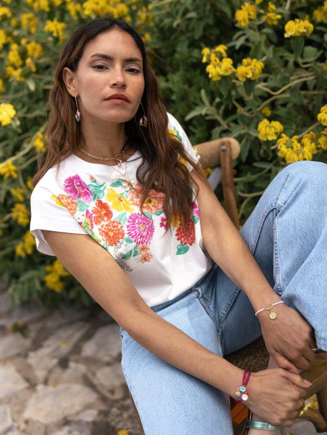 Nach Bijoux T-shirt Tomy - Fleurs