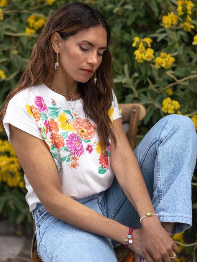 Nach Bijoux T-shirt Tomy - Fleurs