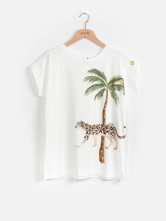 Nach Bijoux T-shirt Tomy - Palmier