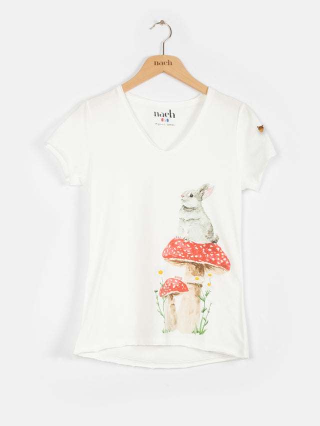Nach Bijoux T-shirt Victor - Lapin Et Champignons
