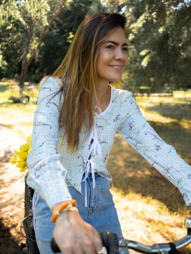 Nach Bijoux Top Upcyclé Vichy - Nach X Argile Studio