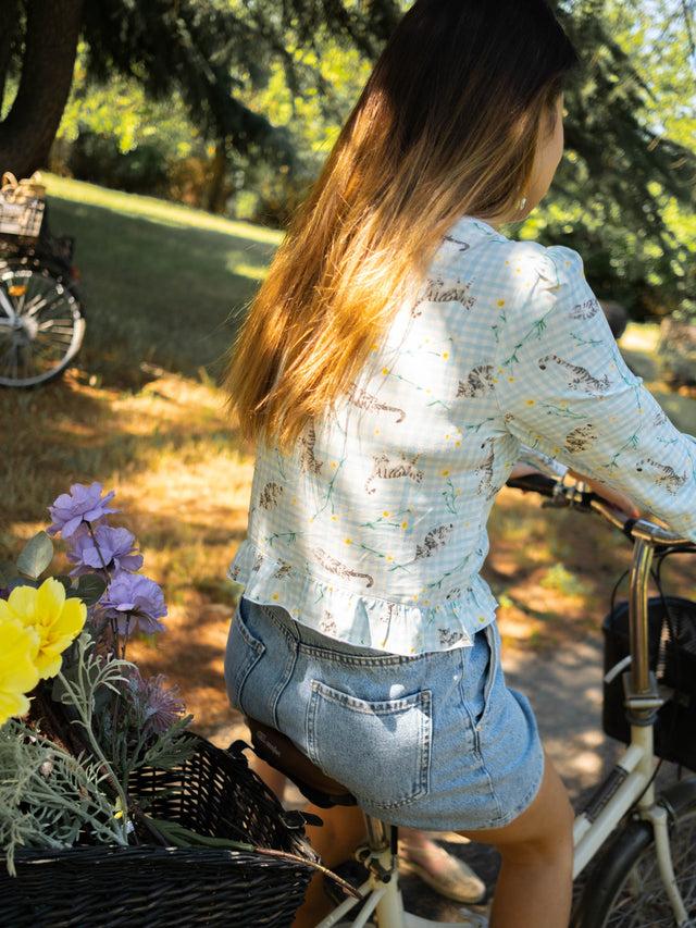 Nach Bijoux Top Upcyclé Vichy - Nach X Argile Studio