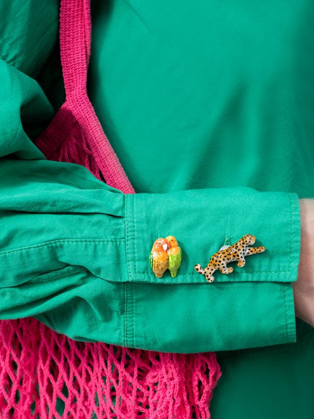 Nach Bijoux Pin's Oiseaux Inspérables Édith & Piaf - Nach X La Tanière