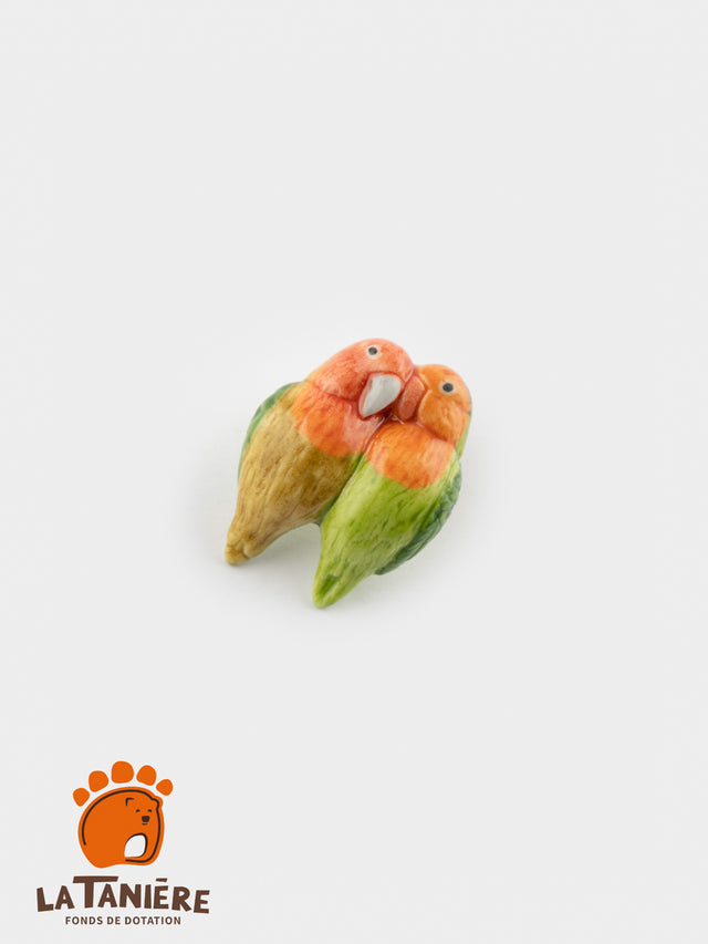 nach bijoux Pin's oiseaux inspérables Édith & Piaf - Nach x La Tanière