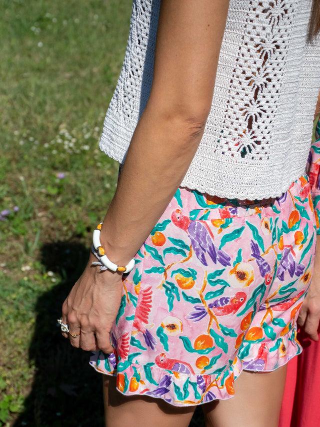 nach bijoux Short upcyclé rose - Nach x Argile Studio