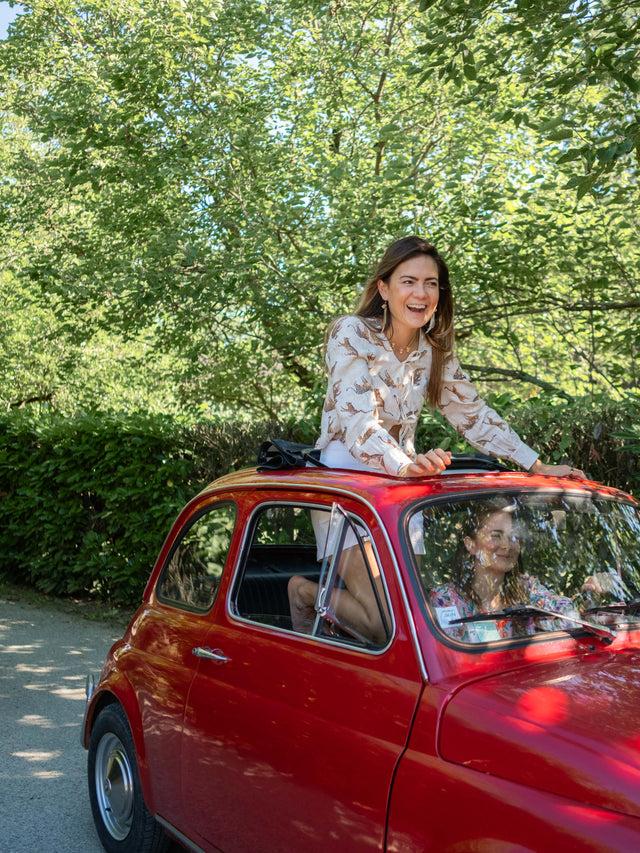 Nach Bijoux Top Upcyclé Léopard - Nach X Argile Studio