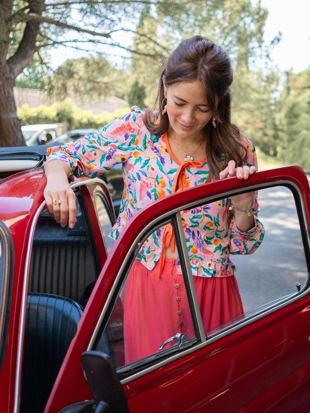 Nach Bijoux Top Upcyclé Rose - Nach X Argile Studio Rose