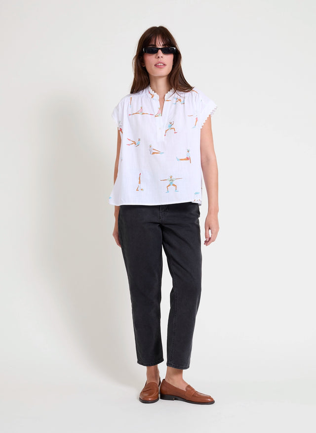 Naf Naf Blouse Aerobic Imprime