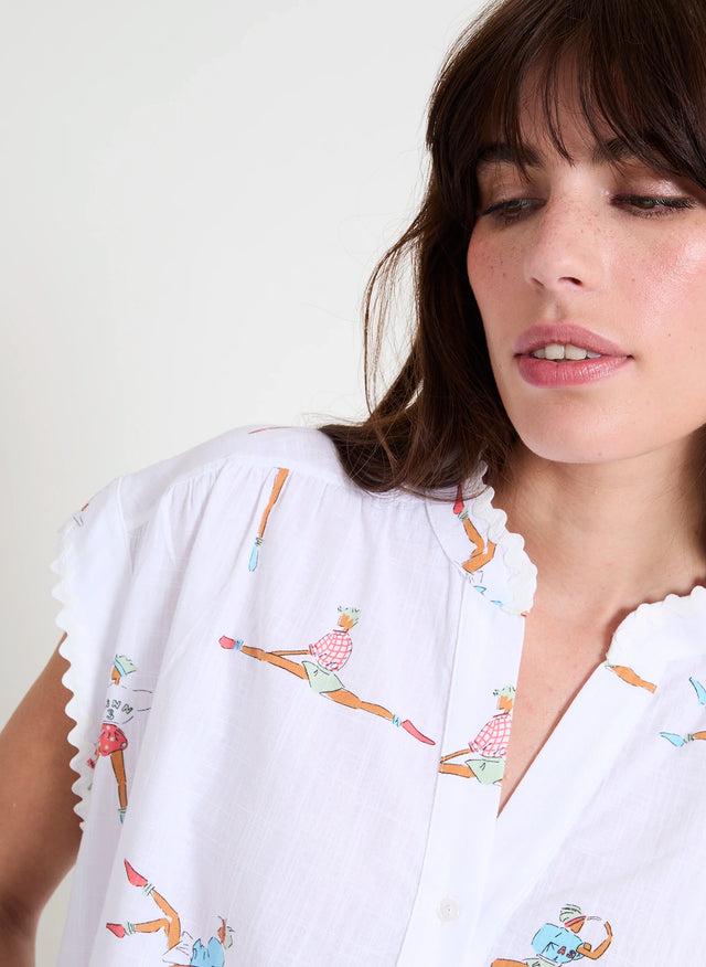 Naf Naf Blouse Aerobic Imprime