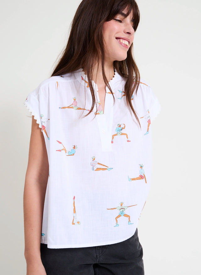 naf naf Blouse Aerobic Imprime