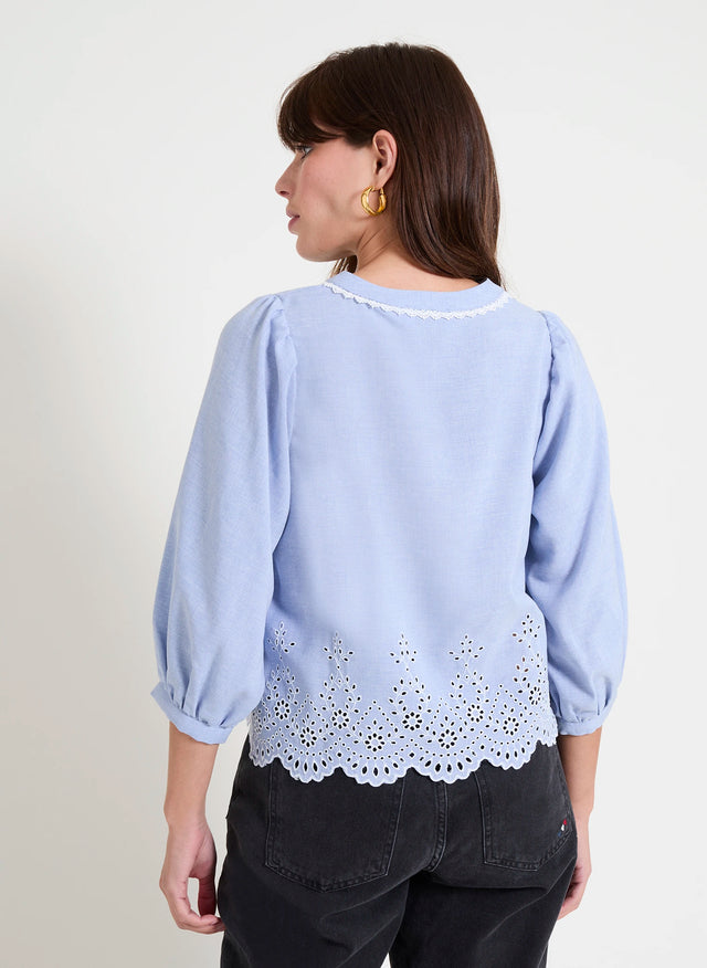 Naf Naf Blouse Bleu Chambray