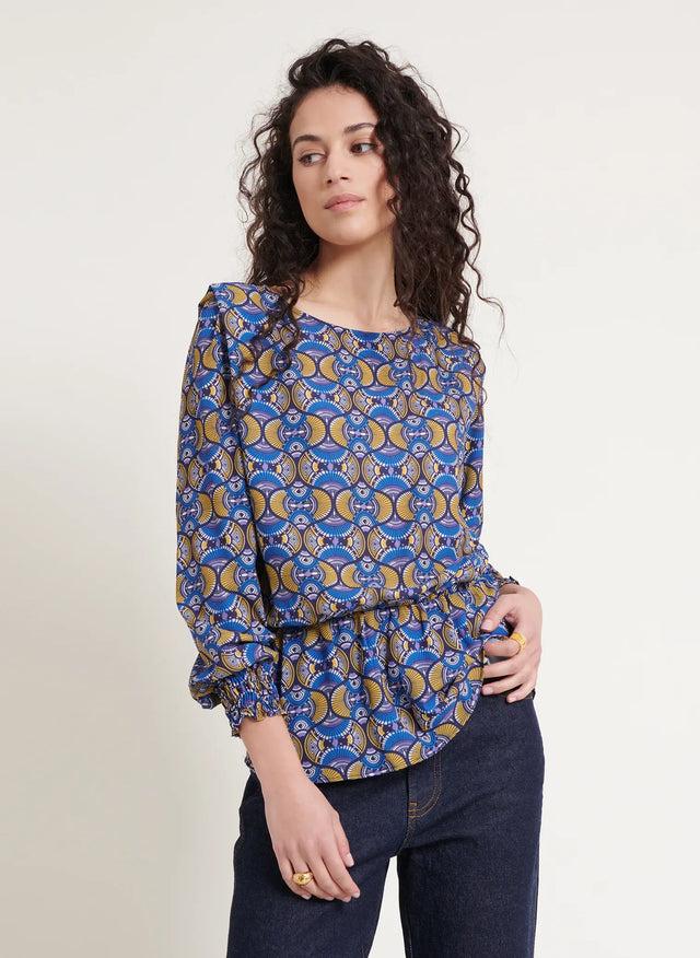 Naf Naf Blouse Bleuet Imprime
