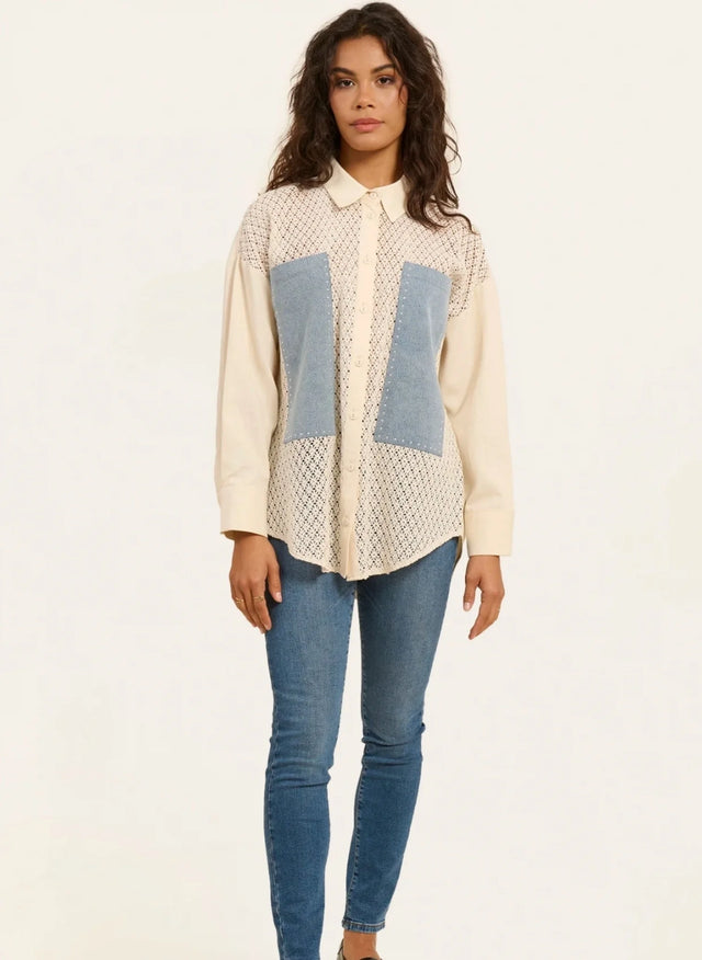 naf naf Blouse Dotty Ecru