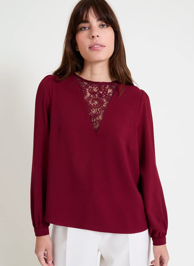 Naf Naf Blouse Etolie Bordeaux