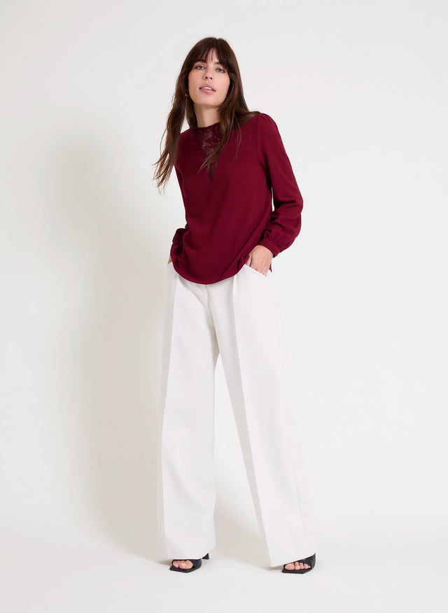 Naf Naf Blouse Etolie Bordeaux
