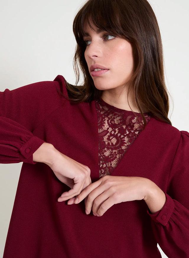 naf naf Blouse Etolie Bordeaux