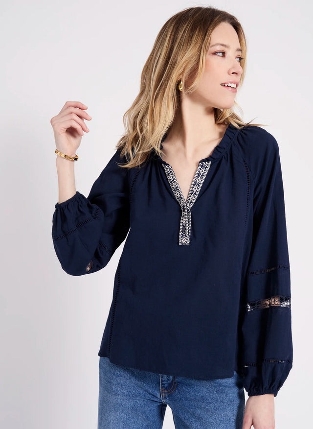 naf naf Blouse Jour Midnight Blue