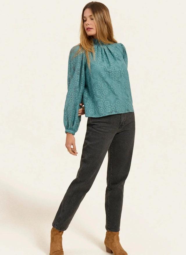 Naf Naf Blouse Milou Bleu D'Hiver