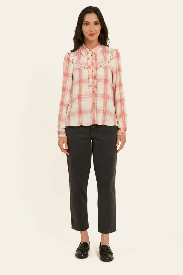 Naf Naf Blouse Neyou Vieux Rose / Ecru