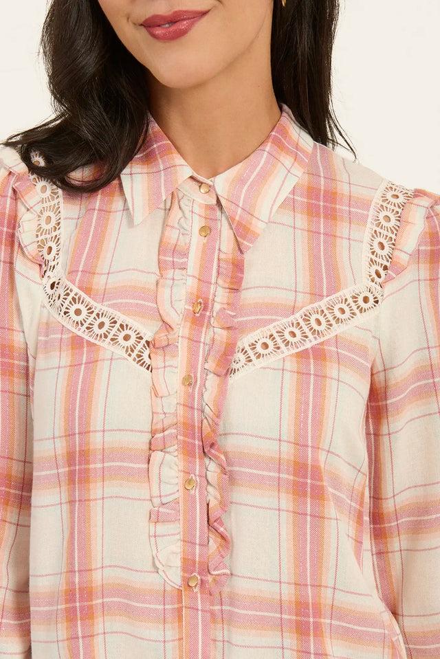 Naf Naf Blouse Neyou Vieux Rose / Ecru