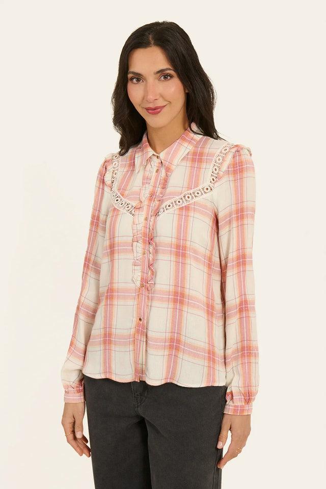 naf naf Blouse Neyou Vieux Rose / Ecru