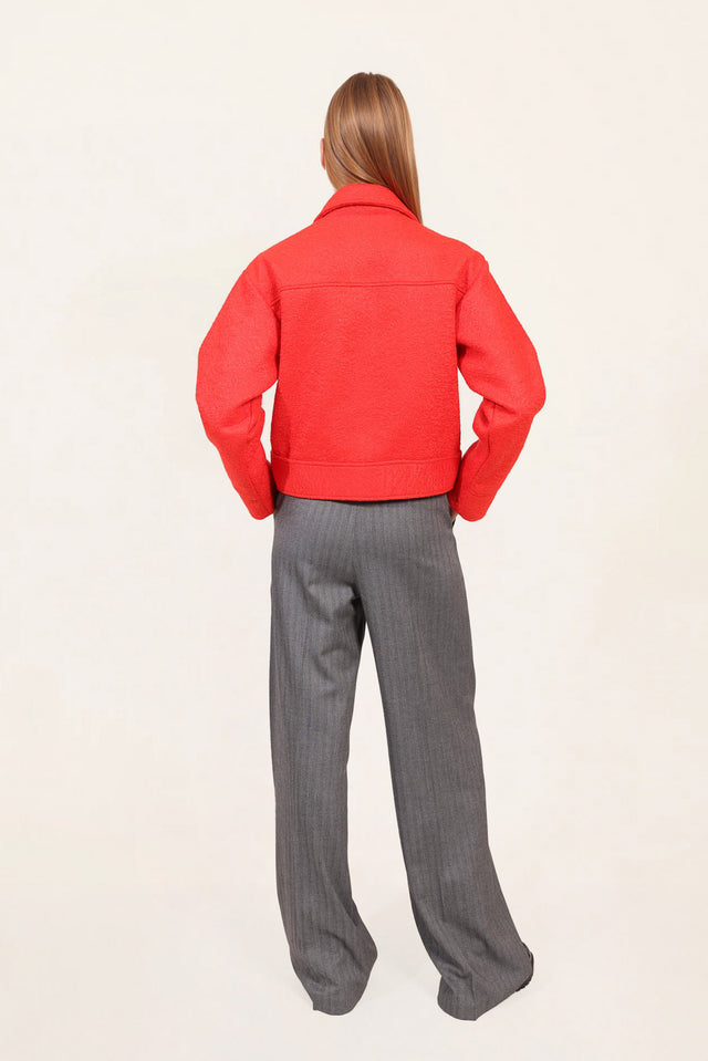 Naf Naf Blouson Blanche Hibiscus