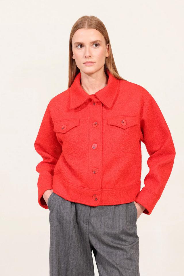 naf naf Blouson Blanche Hibiscus