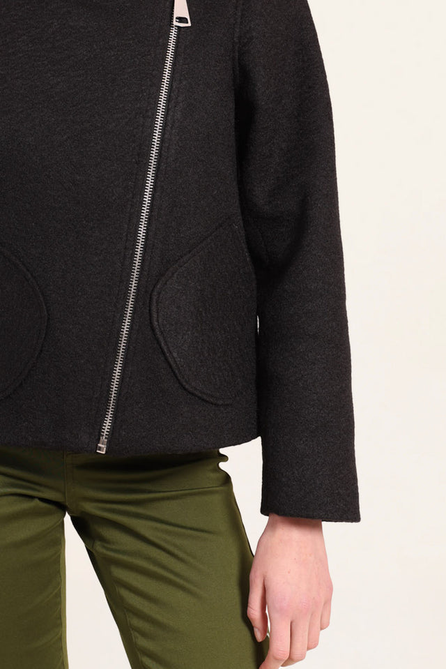 Naf Naf Blouson Bouclette Noir