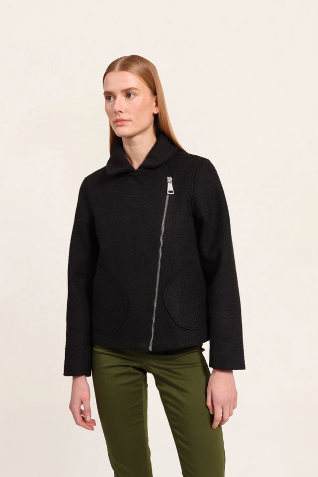 naf naf Blouson Bouclette Noir