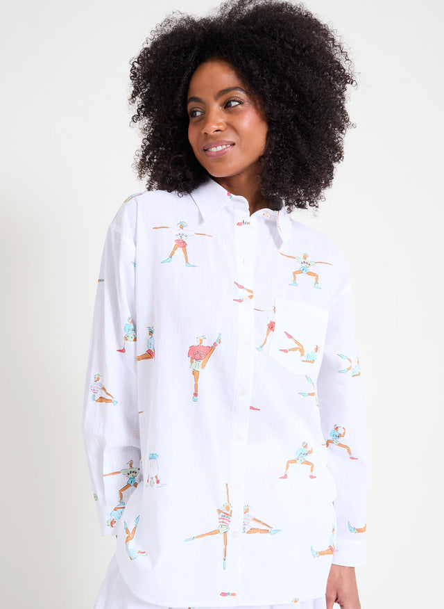 Naf Naf Chemise Aerobic Imprime