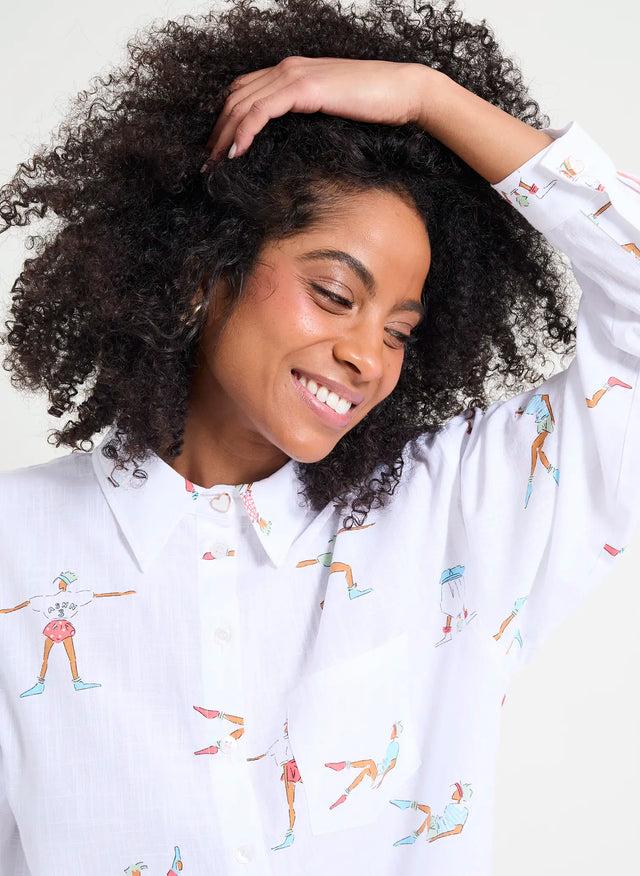 naf naf Chemise Aerobic Imprime