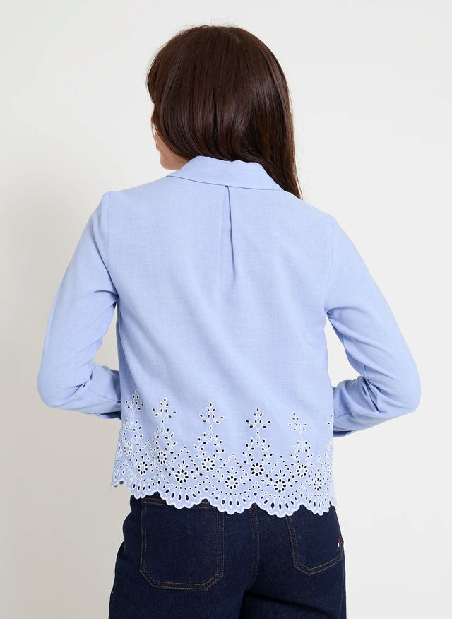 Naf Naf Chemise Bleu Chambray