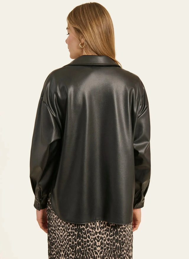 Naf Naf Chemise Ferret Noir