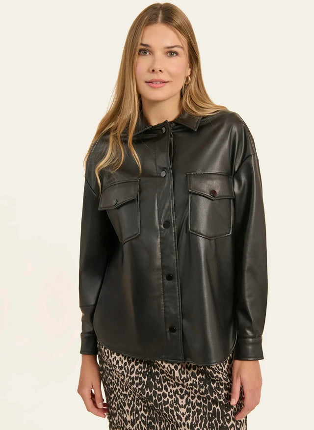 naf naf Chemise Ferret Noir