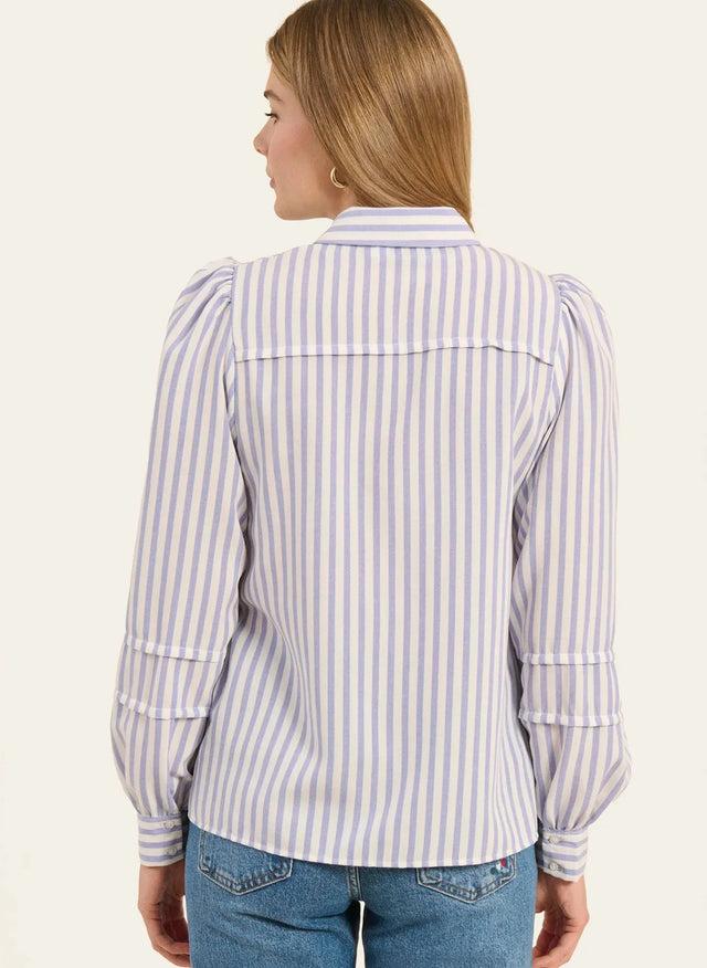 Naf Naf Chemise Mina Rayures Raye Bleu