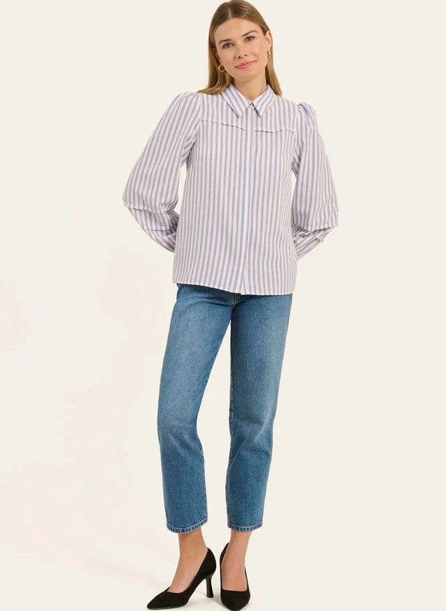 naf naf Chemise Mina Rayures Raye Bleu