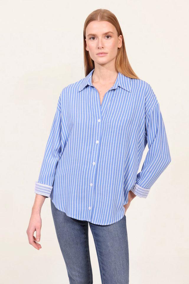 naf naf Chemise Nino Bleu Ciel