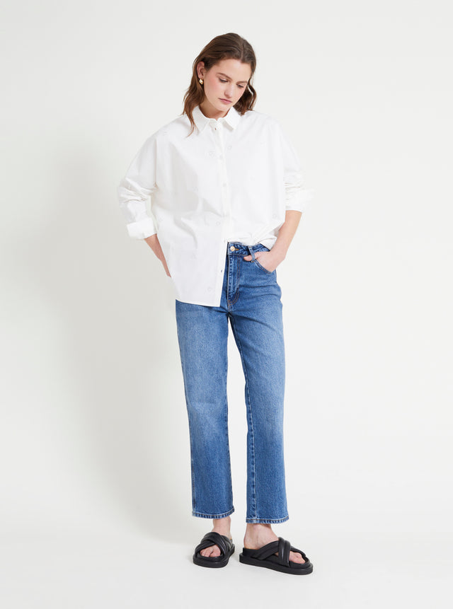 Naf Naf Chemise Ozil Ecru